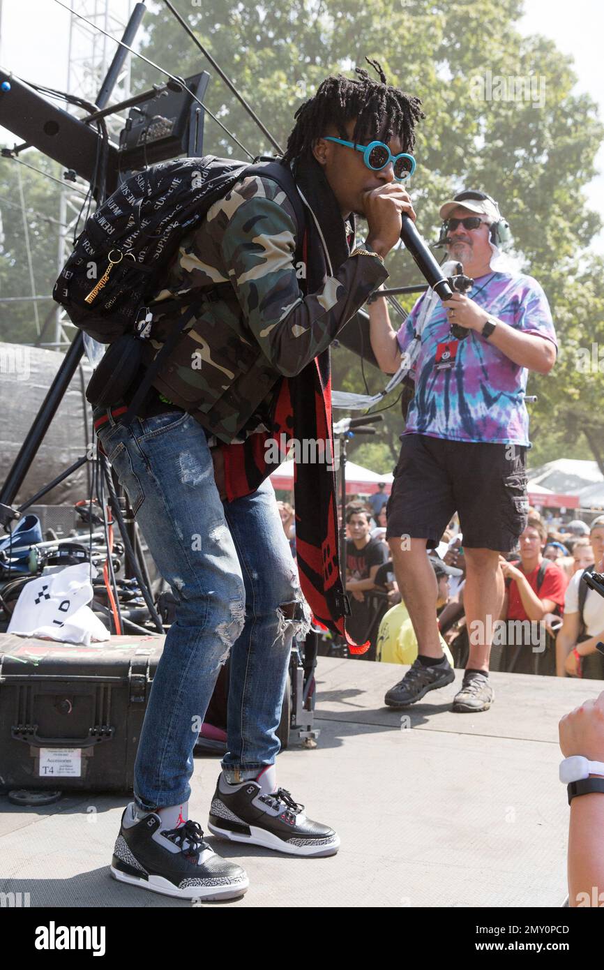 Playboi Carti performs at The Budweiser Made In America Festival