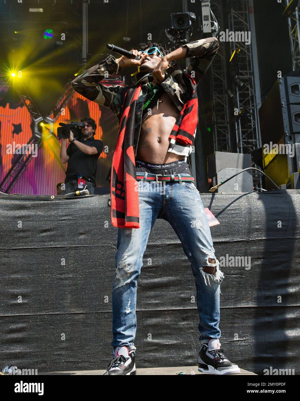 Playboi Carti performs at The Budweiser Made In America Festival