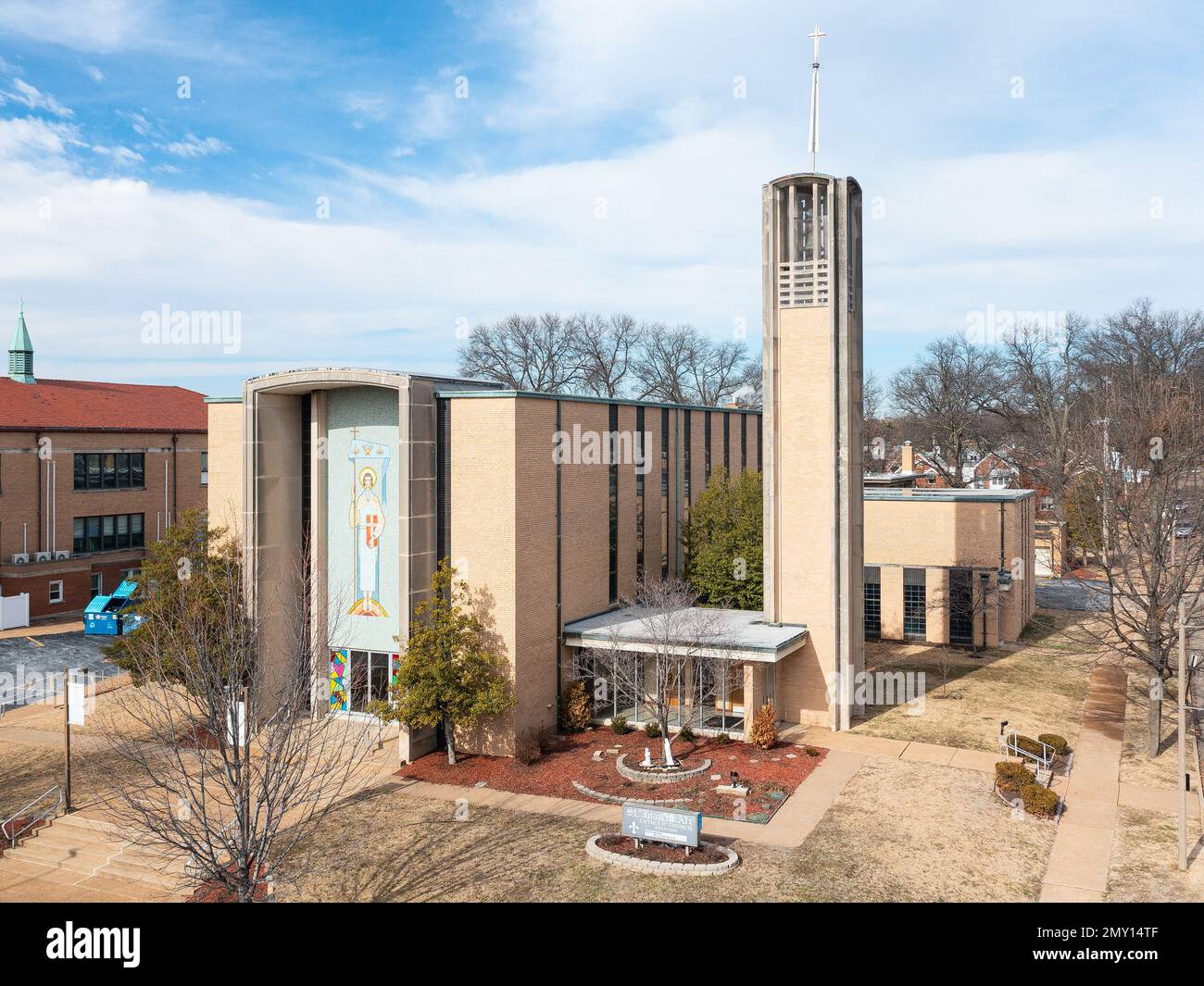 St. Joan of Arc Catholic Church Stock Photo Alamy