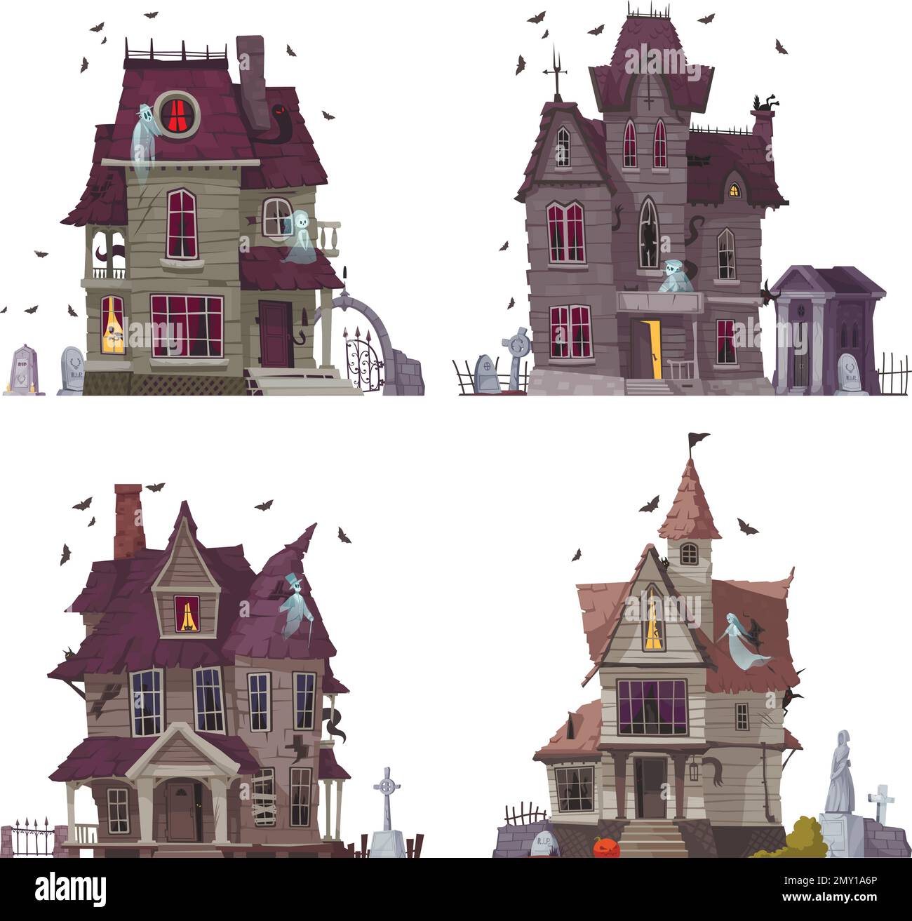 scary house cartoon
