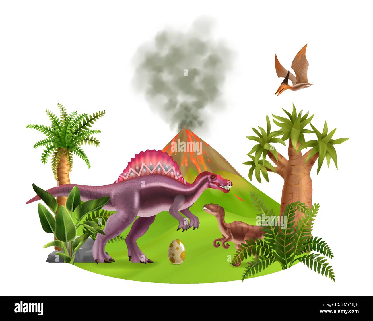 Jurassic period Stock Vector Images - Alamy