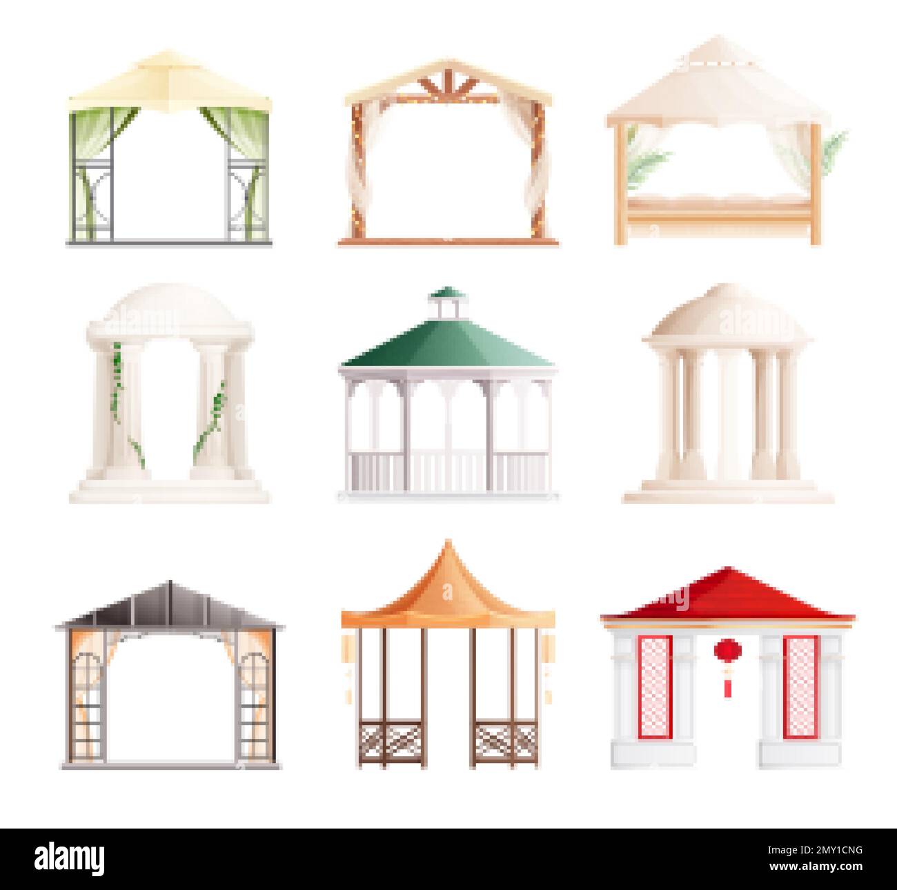 japanese gazebo clipart