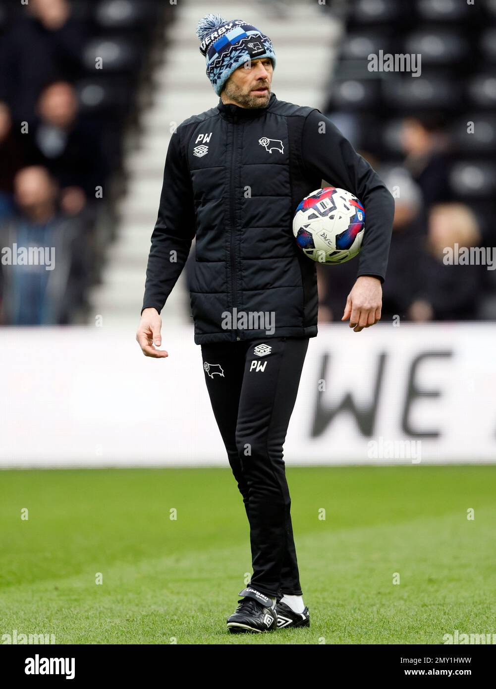 Derby County manager Paul Warne ahead of the Sky Bet League One match at  Pride Park Stadium, Derby. Picture date: Saturday February 4, 2023 Stock  Photo - Alamy