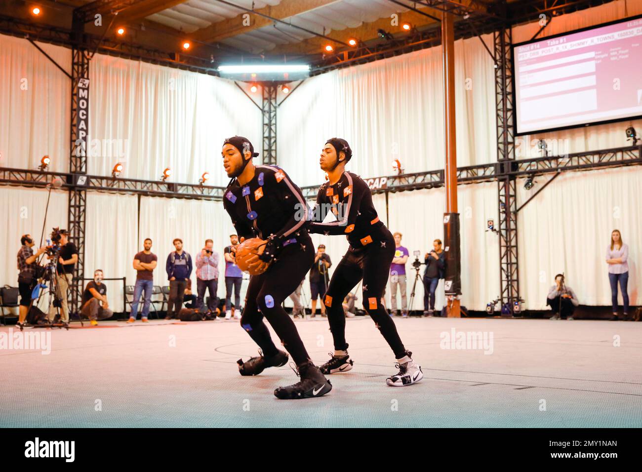 IMAGE DISTRIBUTED FOR 2K NBA players KarlAnthony Towns, left, and D