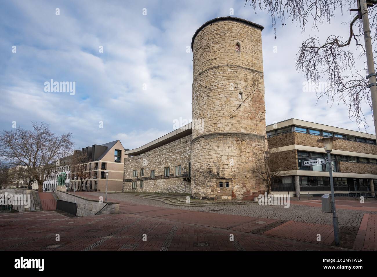 Beguine Tower (Beginenturm) and Arsenal on the High Bank (Zeughaus) - Hanover, Lower Saxony, Germany Stock Photo