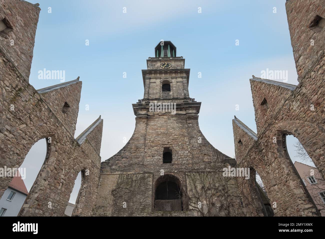 Aegidien Church (Aegidienkirche) war memorial Ruins - Hanover, Lower Saxony, Germany Stock Photo