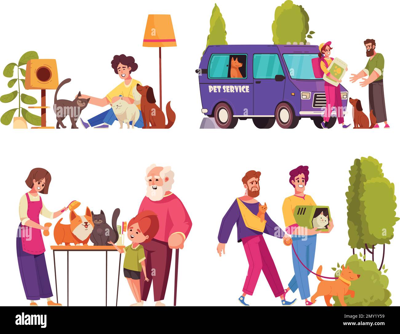 Taking bath cartoon hi-res stock photography and images - Alamy