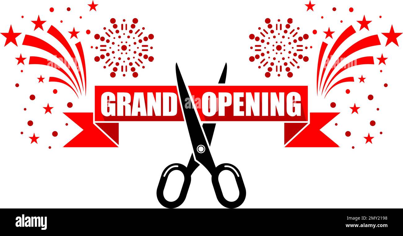 Grand opening text on Stock Vector Images Alamy