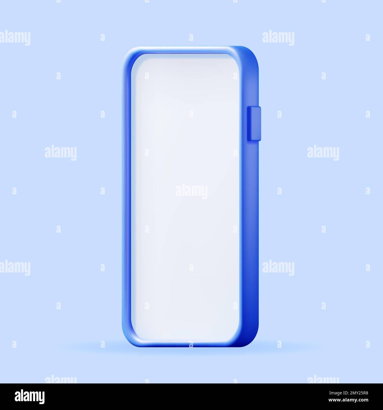 3d Realistic Smartphone with Empty Screen Stock Vector Image & Art - Alamy