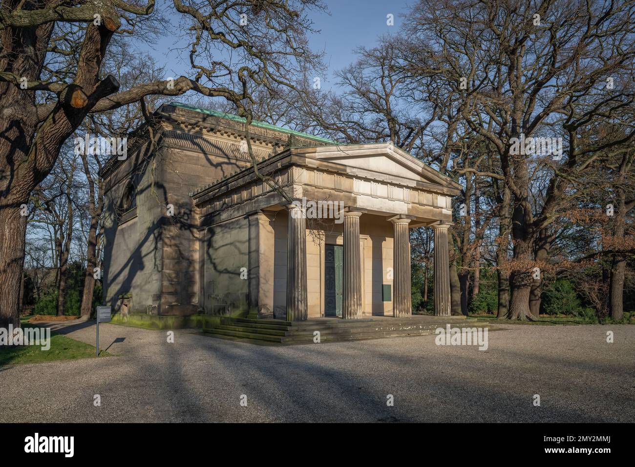 Welf Family Mausoleum at Berggarten botanical garden - Hanover, Lower Saxony, Germany Stock Photo