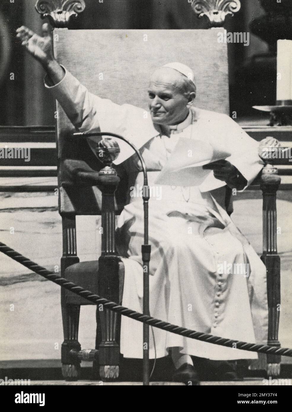 Polish catholic priest Carol Wojtyla Pope with the name of John