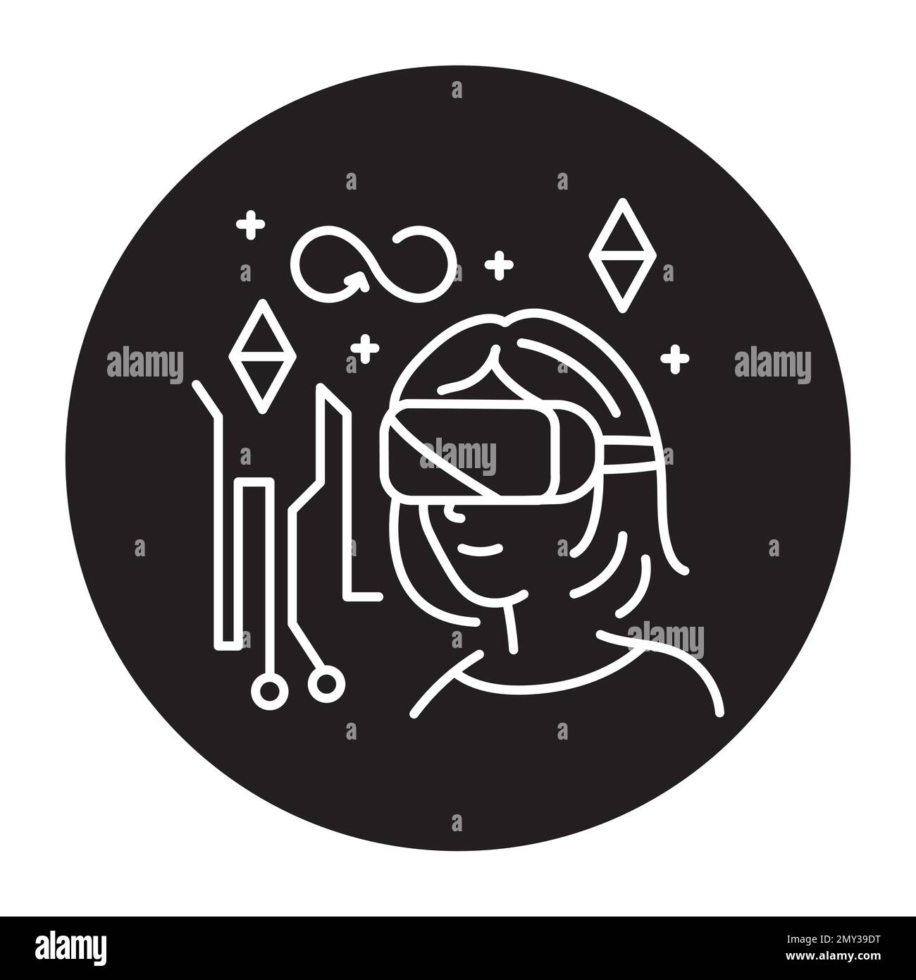 Bitcoin creative illustration Black and White Stock Photos & Images - Alamy