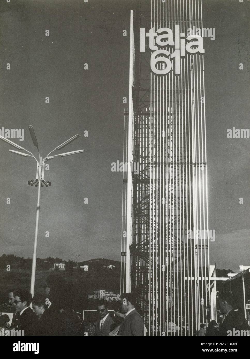 The stele of exhibition for the centenary of the unification of Italy, Turin 1961 Stock Photo