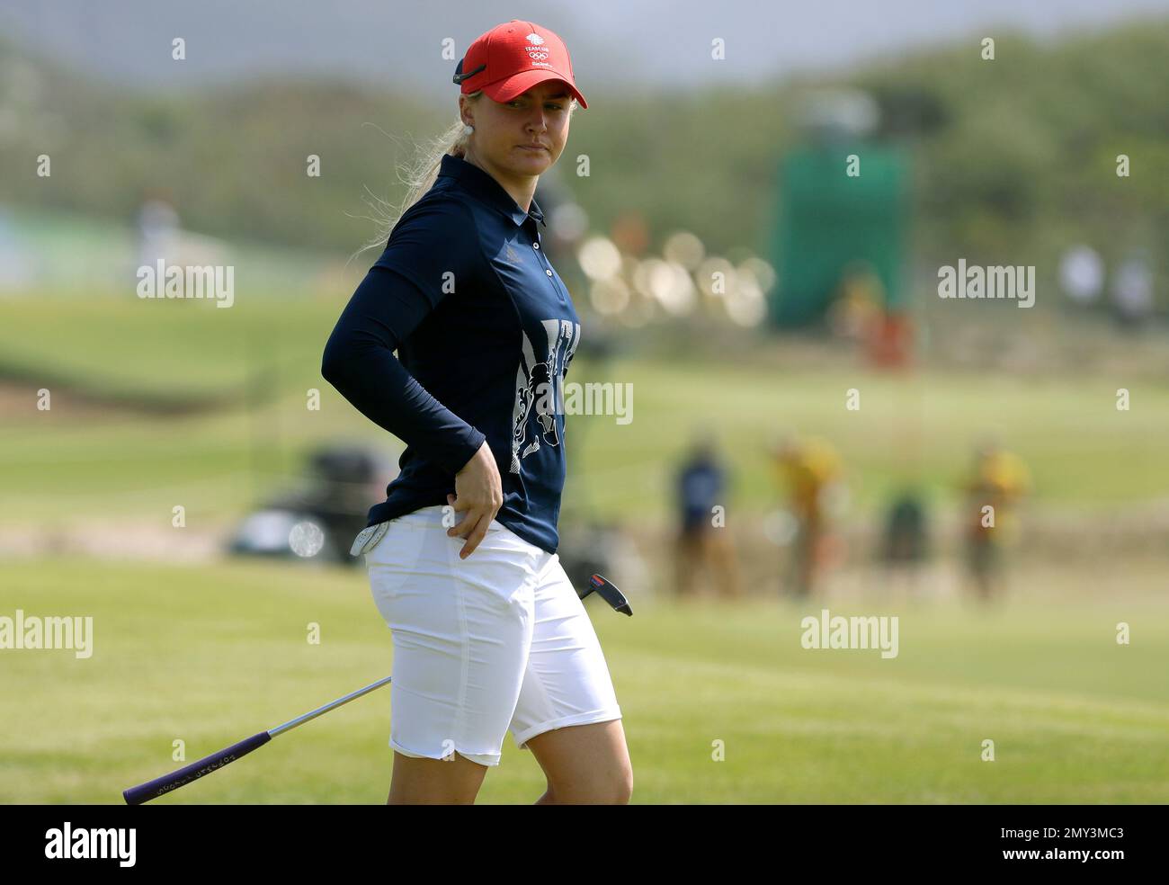 Charley Hull Of Great Britain Walks From The Green On The 2nd Hole During The Third Round Of