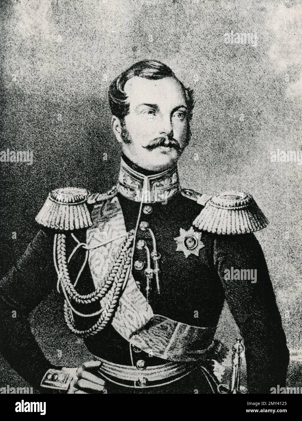 Portrait of Alexander II, Emperor of Russia, 1860s Stock Photo