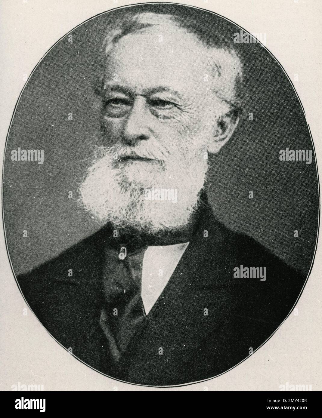 German steel manufacturer and inventor Alfred Krupp, Germany 1840s Stock Photo