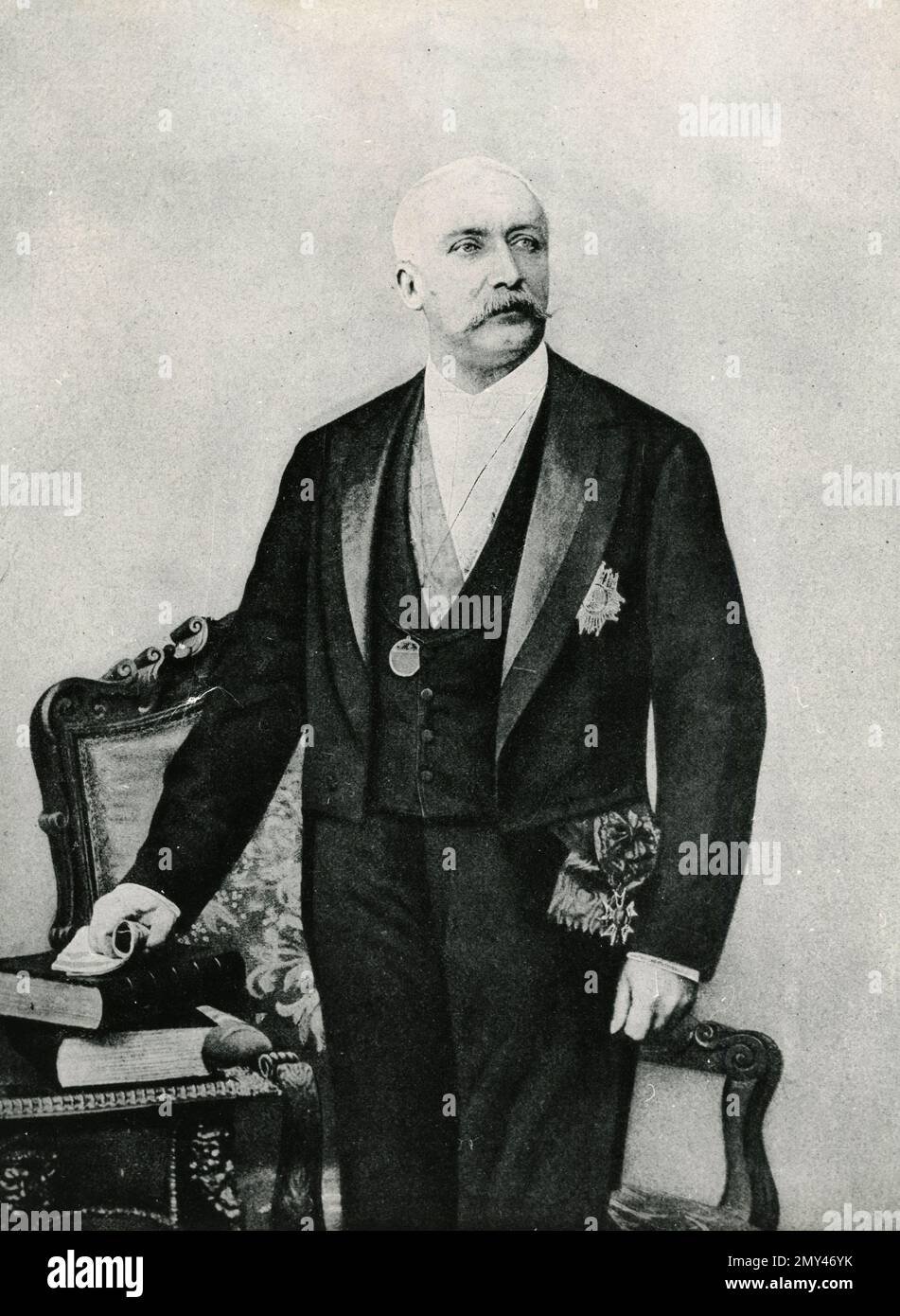 Portrait of French President Felix Faure, France 1895 Stock Photo
