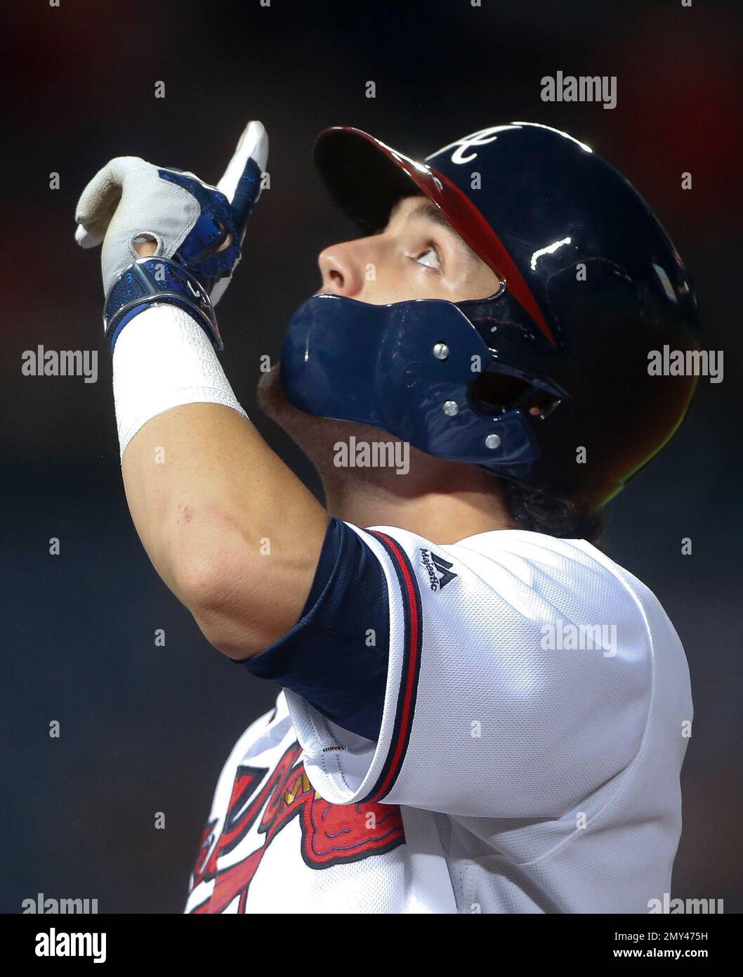 Dansby Swanson Atlanta Braves Majestic 2019 Home Official Cool