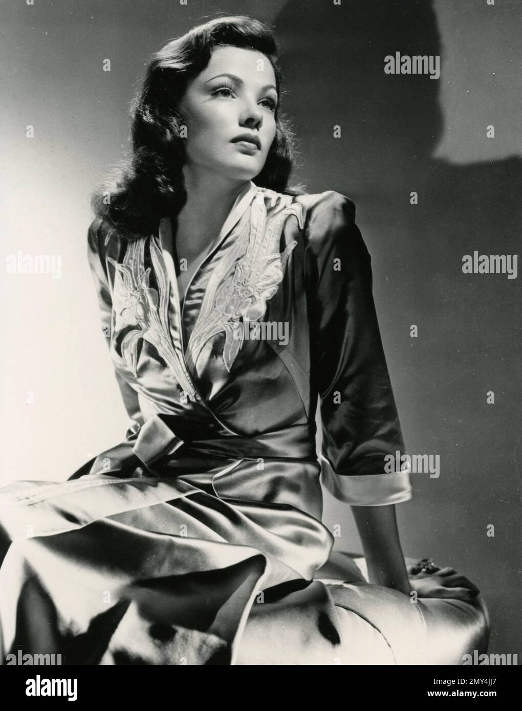 American film and stage actress Gene Eliza Tierney, USA 1940s Stock Photo