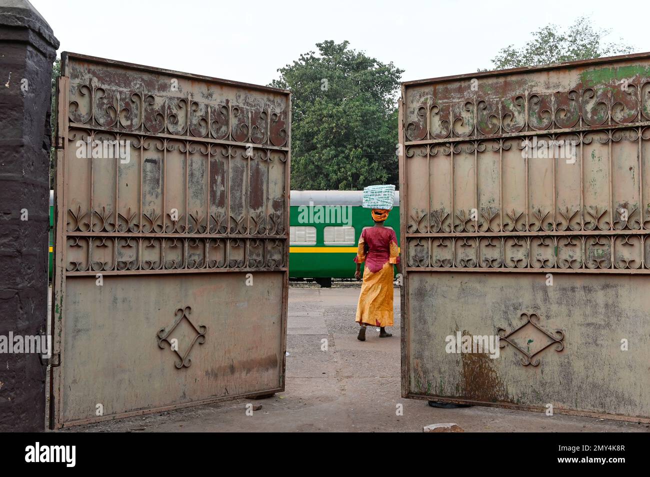 MALI, Bamako, railway station, railway line from Bamako to Dakar