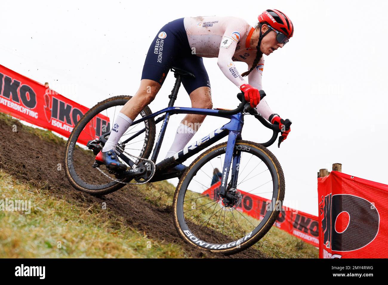 HOOGERHEIDE Lucinda Brand in action during the Cyclocross World Championships in North Brabant. ANP BAS CZERWINSKI netherlands out belgium out Stock Photo Alamy