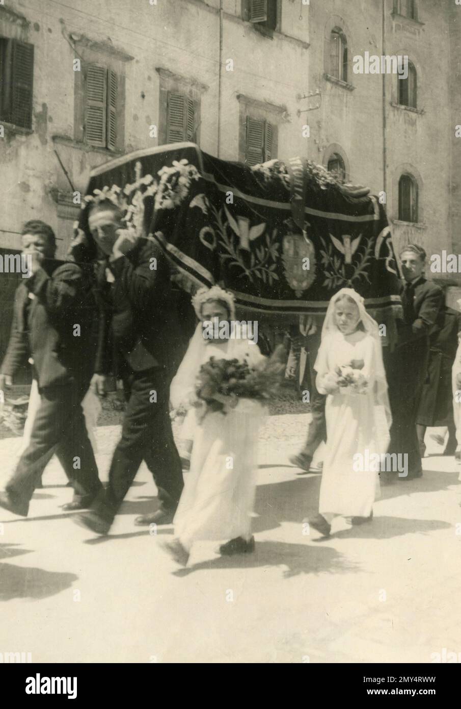 Men Carry Coffin Spanish Soccer Player Editorial Stock Photo - Stock Image