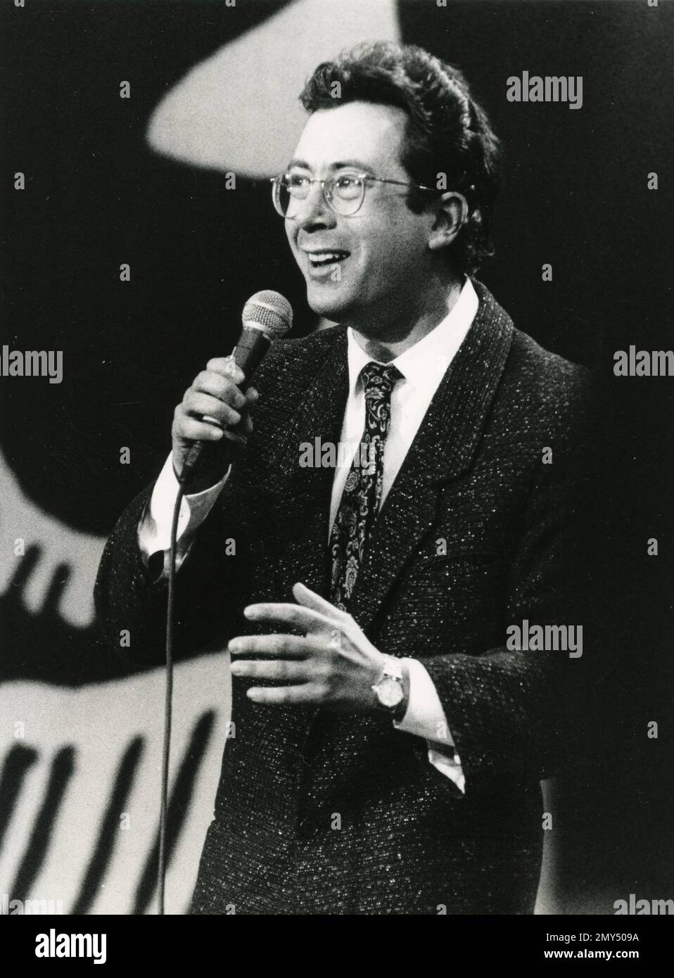 British comedian and comedy writer Ben Elton, UK 1980s Stock Photo