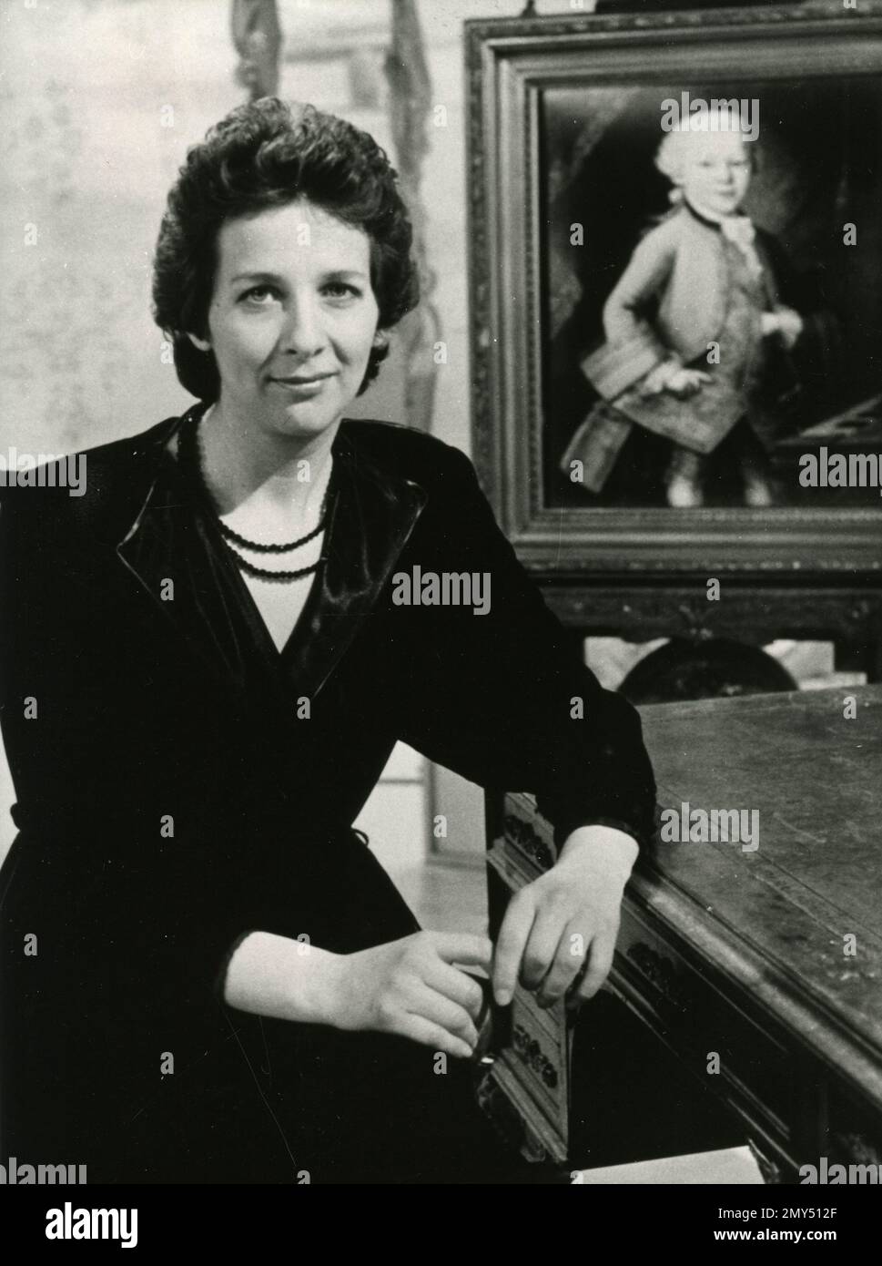 Britain leading woman conductor Jane Glover, UK 1980s Stock Photo Alamy