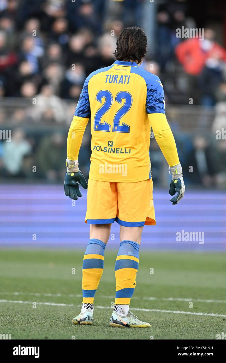 Como, Italy. 4th Feb 2023. Match ball during the Italian Serie B football  match between Calcio Como and Frosinone Calcio on 4 of February 2023 at  stadio Giuseppe Senigallia in Como, Italy.