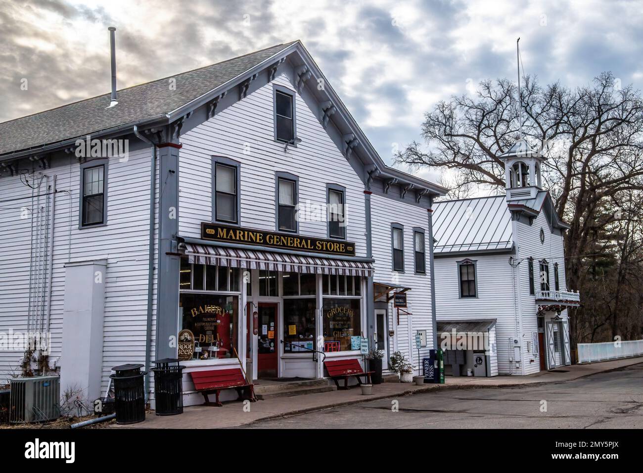 Marine General Store and Marine on St. Croix City Hall in the