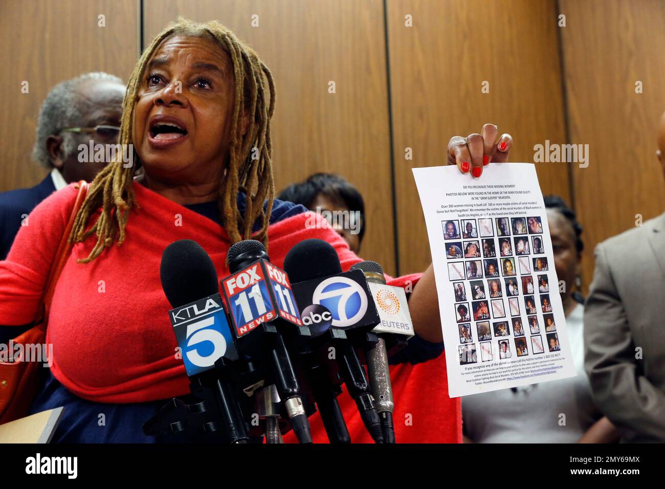 Margaret Prescod Founding Member Of The Black Coalition Fighting Back Serial Murders Holds A