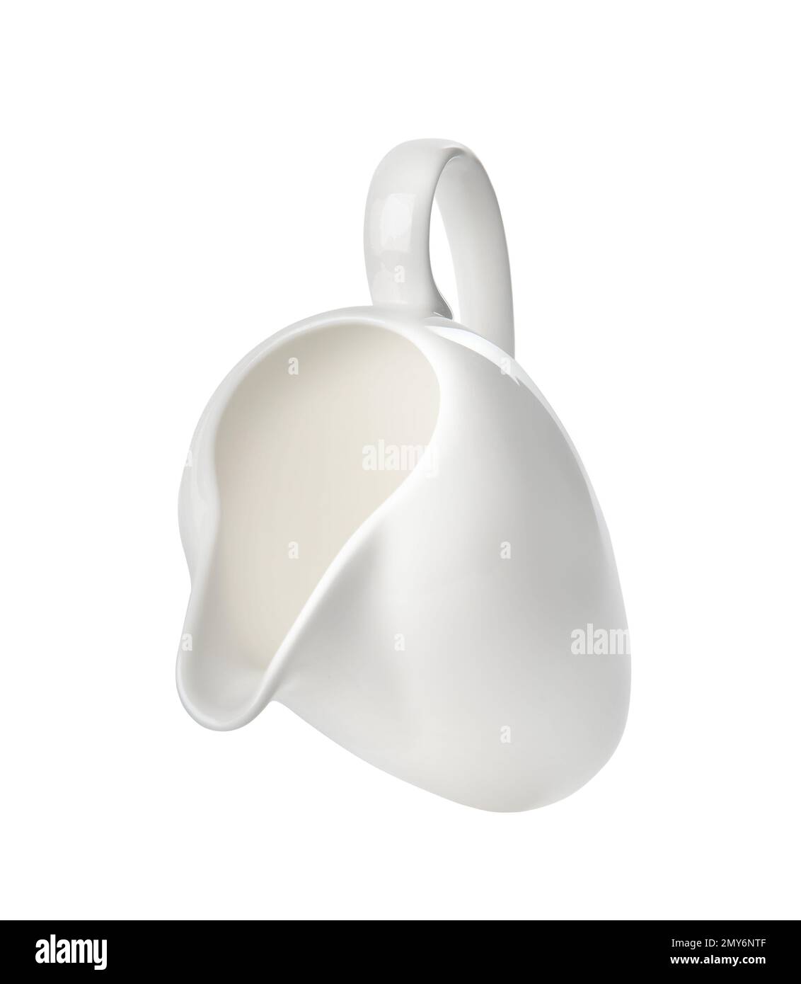 Clean empty ceramic jug isolated on white Stock Photo Alamy