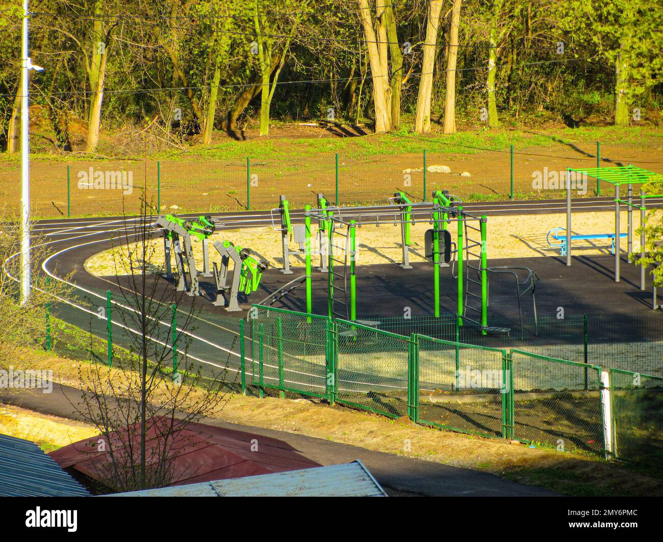 Chinese park exercise equipment hi-res stock photography and images - Alamy