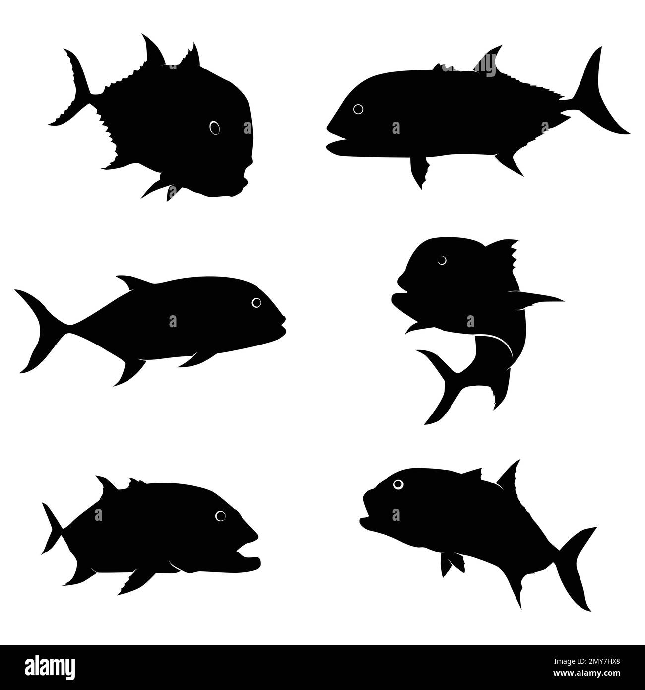 giant-trevally-silhouette-vector-on-white-background-stock-vector-image