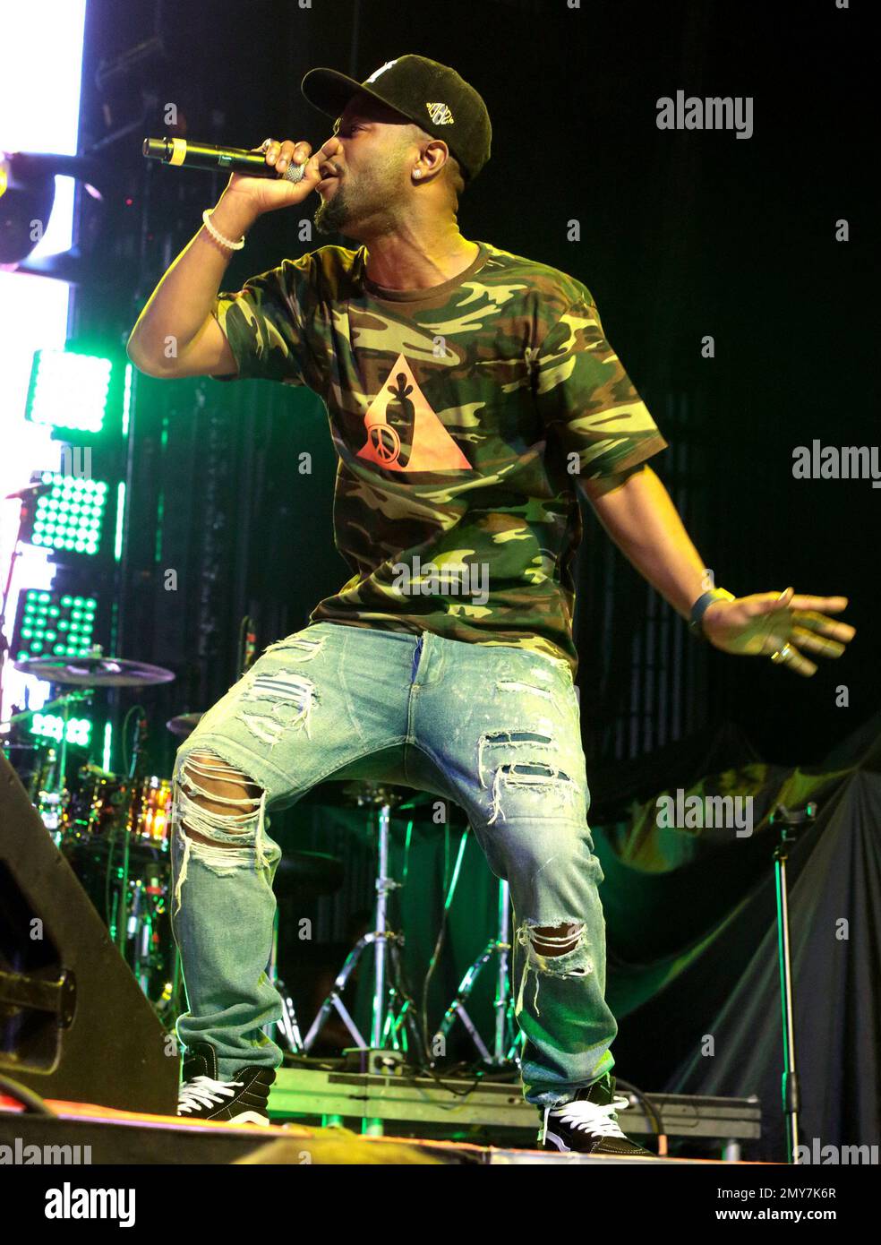 Rapper Casey Veggies performs in concert as the opening act for Snoop ...