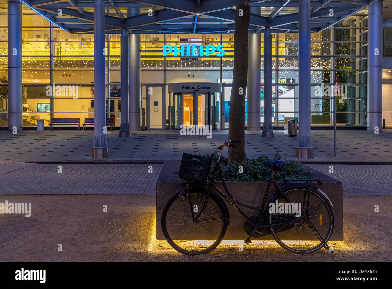 Amsterdam, The Netherlands, 04.02.2023, Headquarters of Dutch multinational conglomerate corporation Koninklijke Philips in Breitner Tower Stock Photo