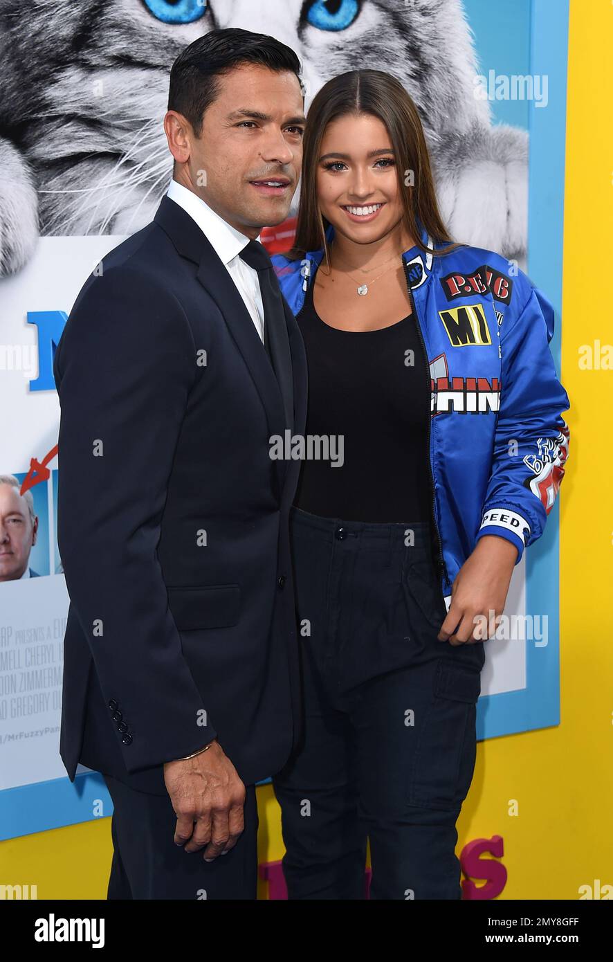 Mark Consuelos and Lola Grace Consuelos arrive at the LA premiere of