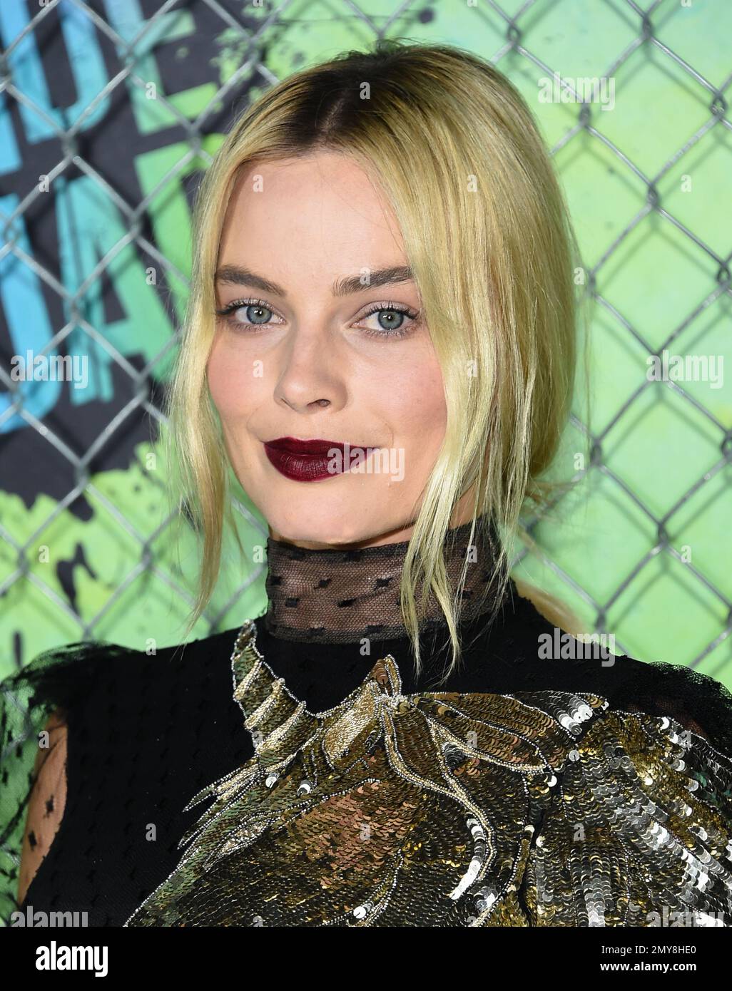 Actress Margot Robbie Attends The World Premiere Of Suicide Squad At The Beacon Theatre On