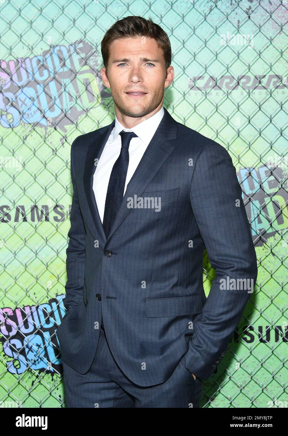 Scott Eastwood attends the world premiere of "Suicide Squad" at the