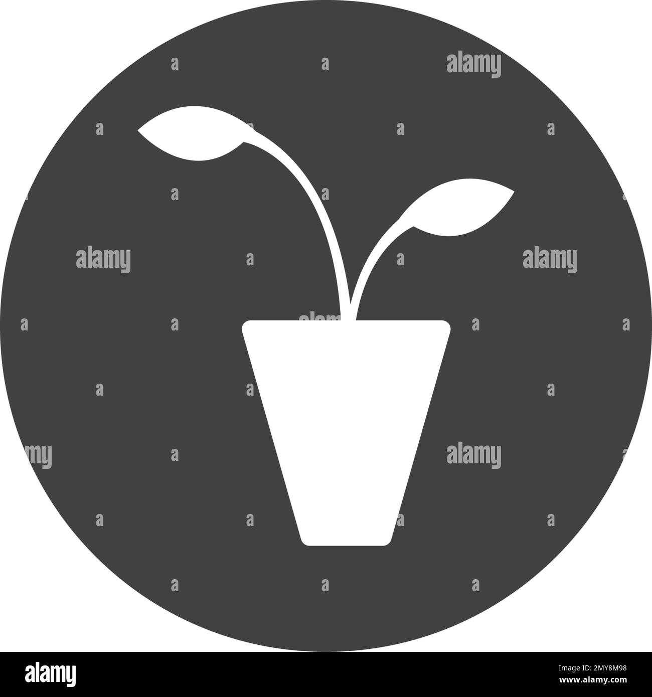 Flower vase logo vector design illustration template Stock Vector Image ...