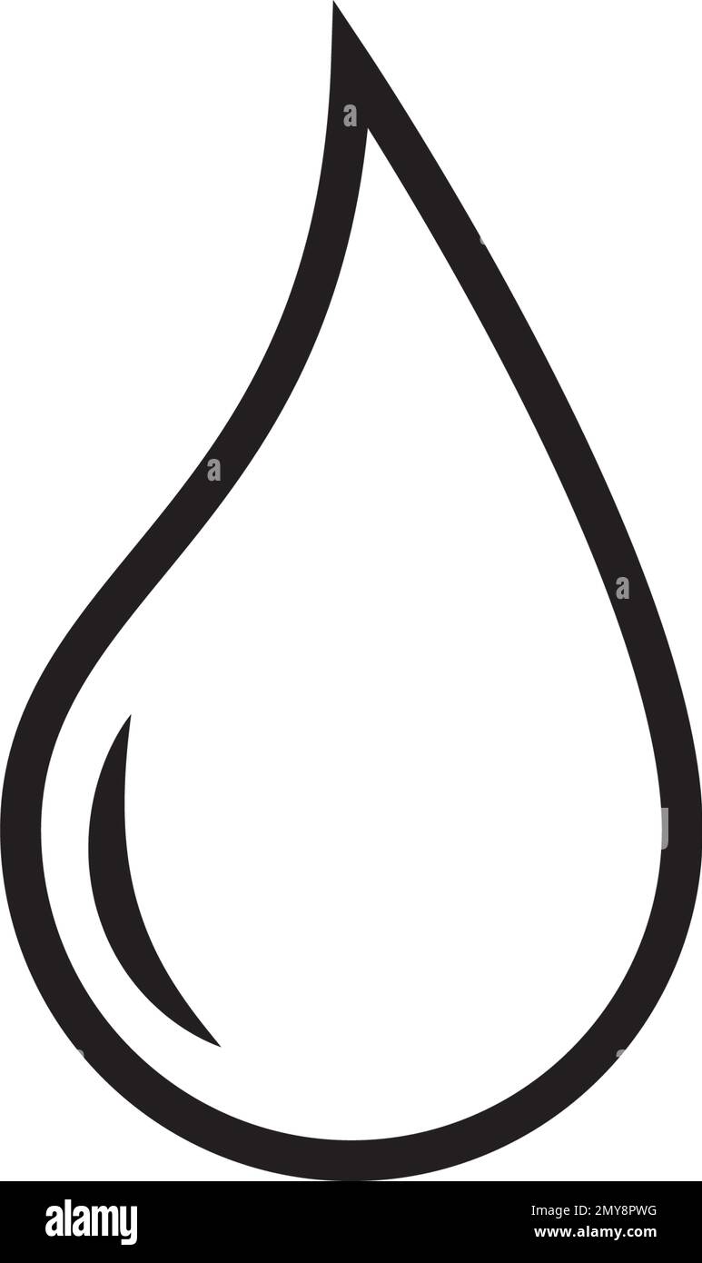 water drop logo vector illustration template design Stock Vector Image