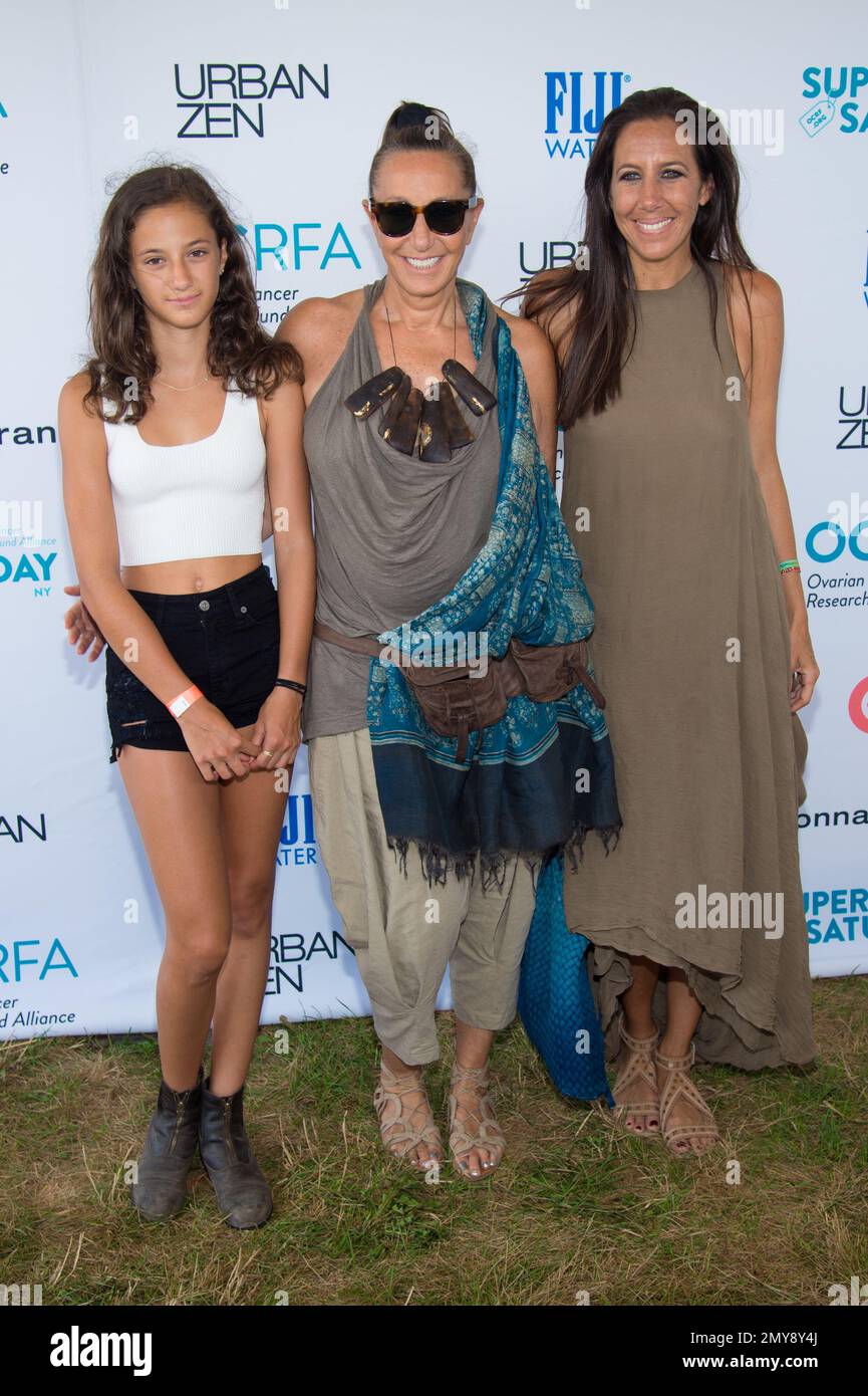 Stefania de Felice, left, Donna Karan, middle, and Gabby Karan de