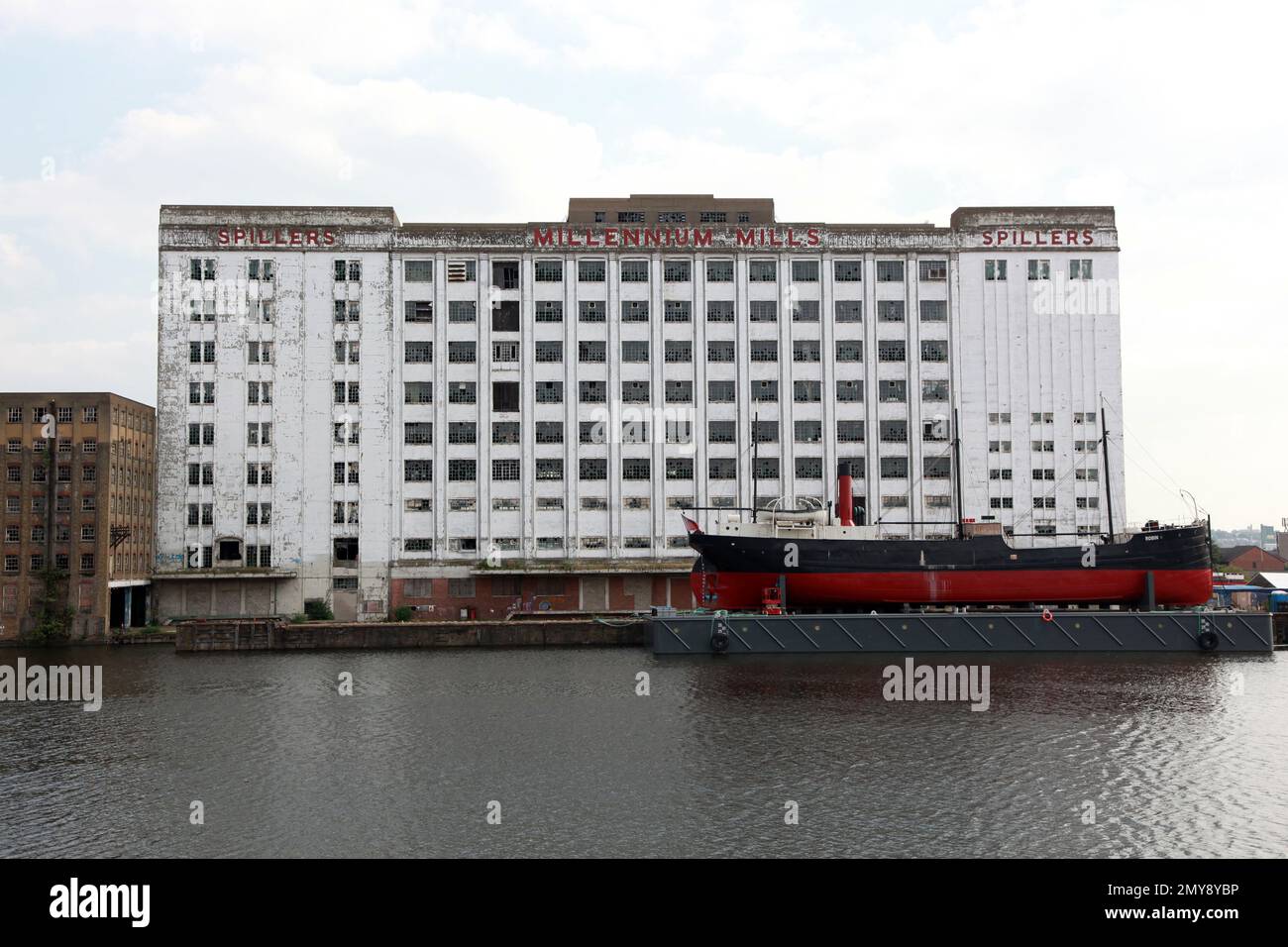 Millennium Mills Royal Victoria Docks Docklands, London Stock Photo