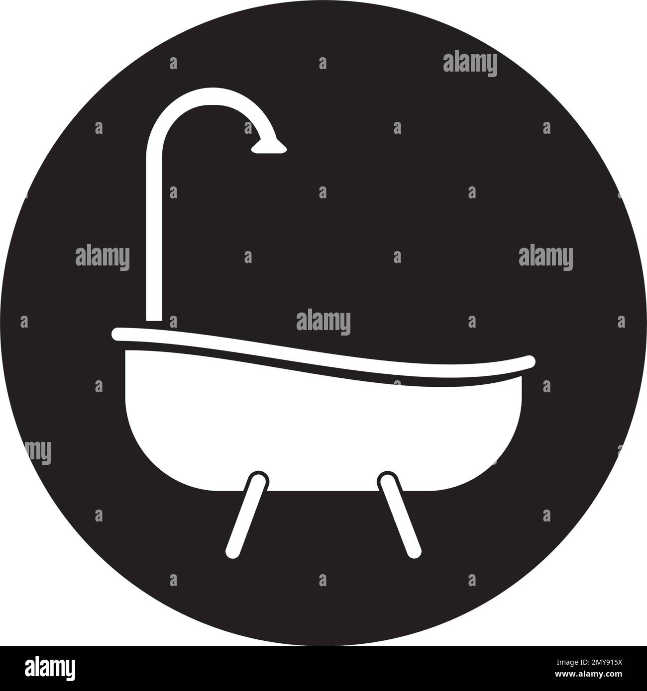 bathtub logo vector design illustration Stock Vector Image & Art Alamy