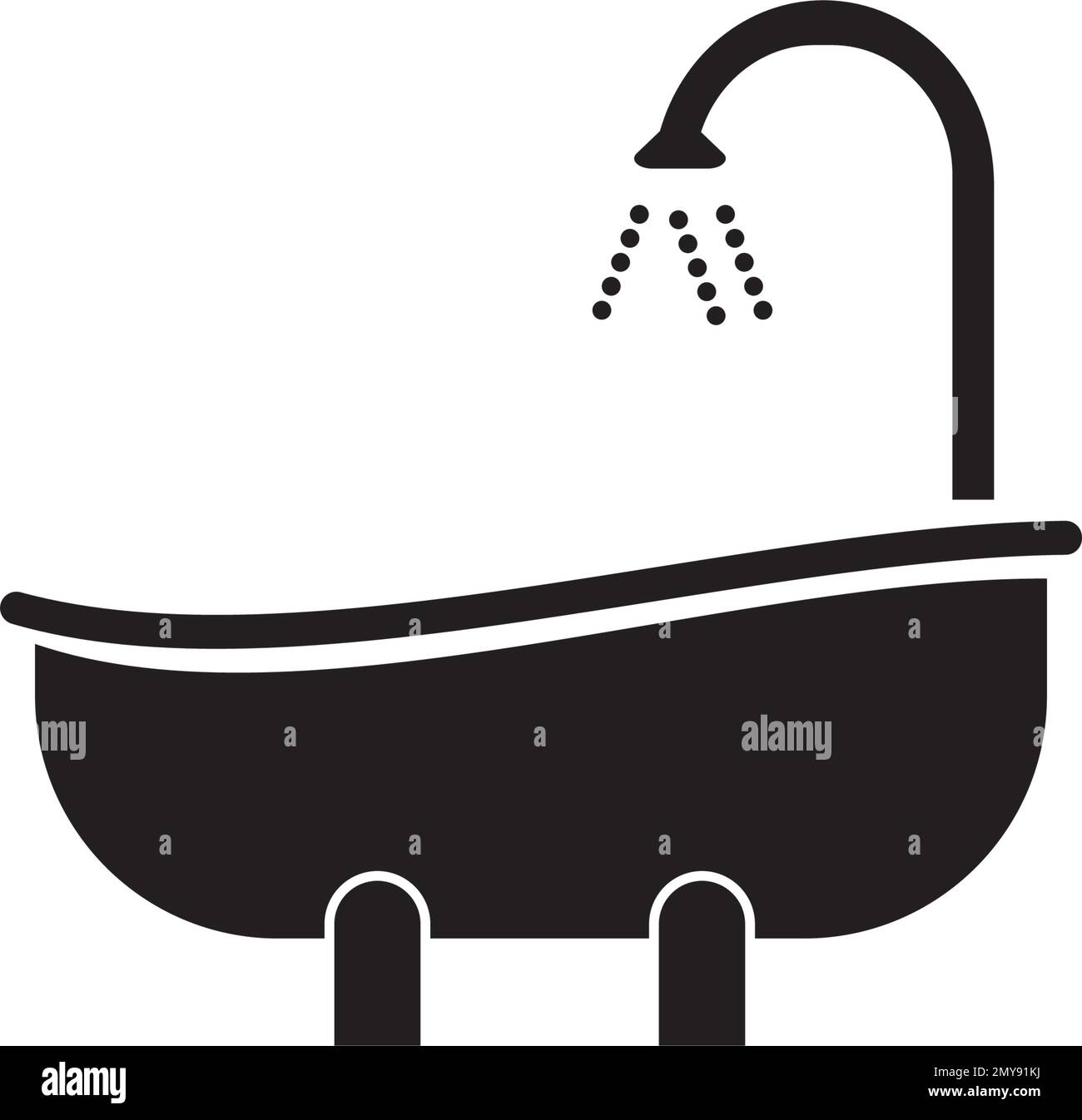 bathtub logo vector design illustration Stock Vector Image & Art Alamy