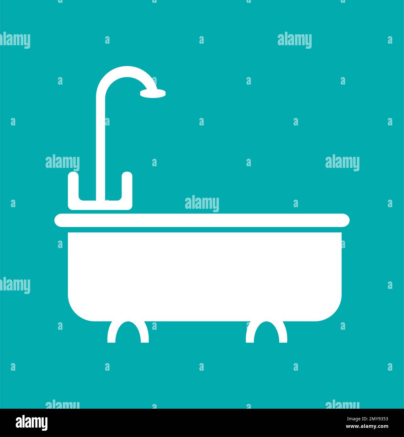 bathtub logo vector design illustration Stock Vector Image & Art - Alamy