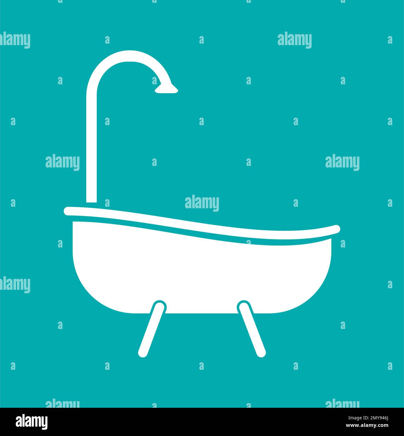 bathtub logo vector design illustration Stock Vector Image & Art - Alamy