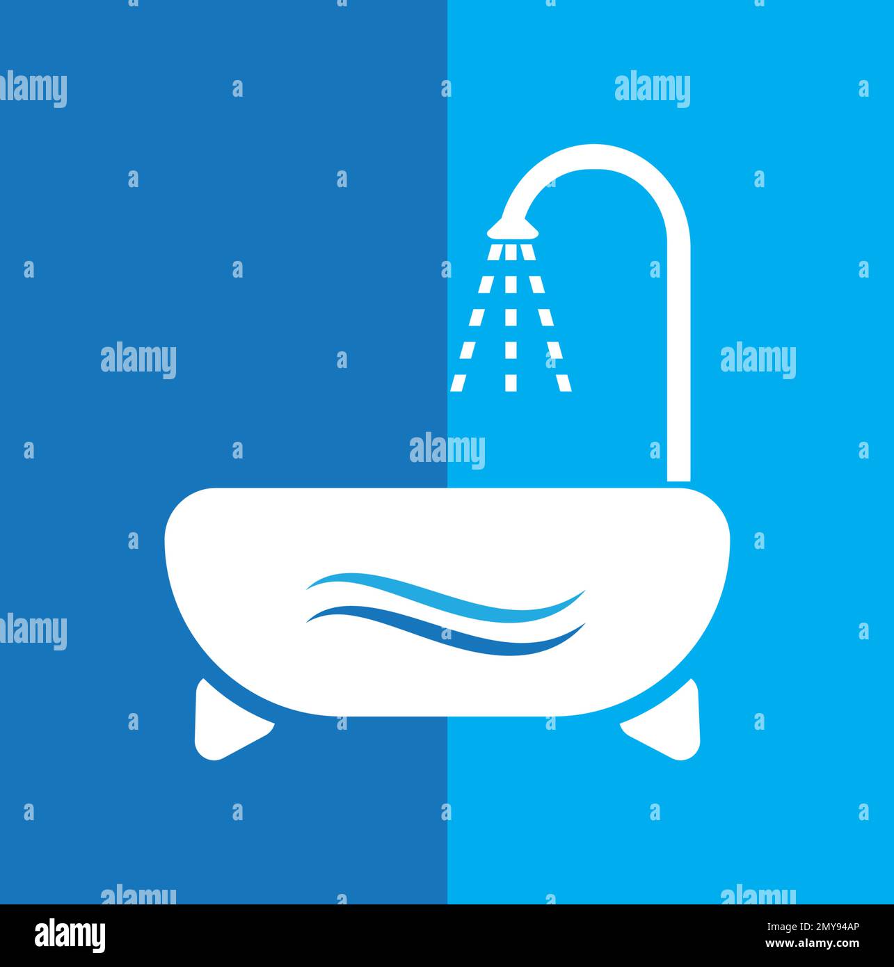 bathtub logo vector design illustration Stock Vector Image & Art - Alamy