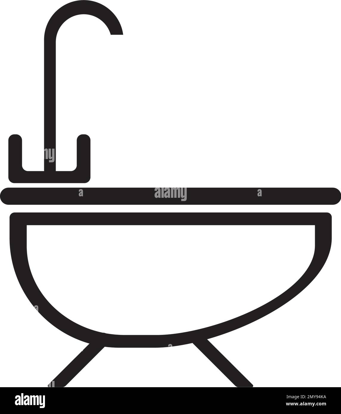 bathtub logo vector design illustration Stock Vector Image & Art Alamy