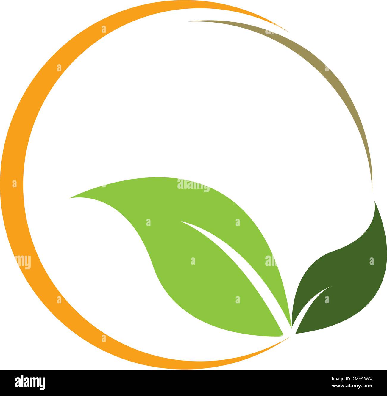 leaf logo vector template design Stock Vector Image & Art - Alamy